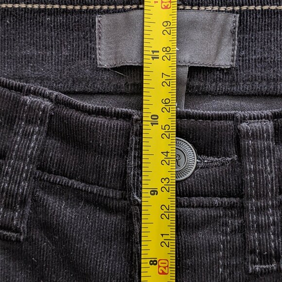 Banana Republic Black high-rise ankle-length petite slim corduroy pants - Picture 11 of 15